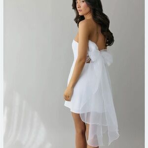Bow Bridal Event Dress - Mackenzie Mini Dress
